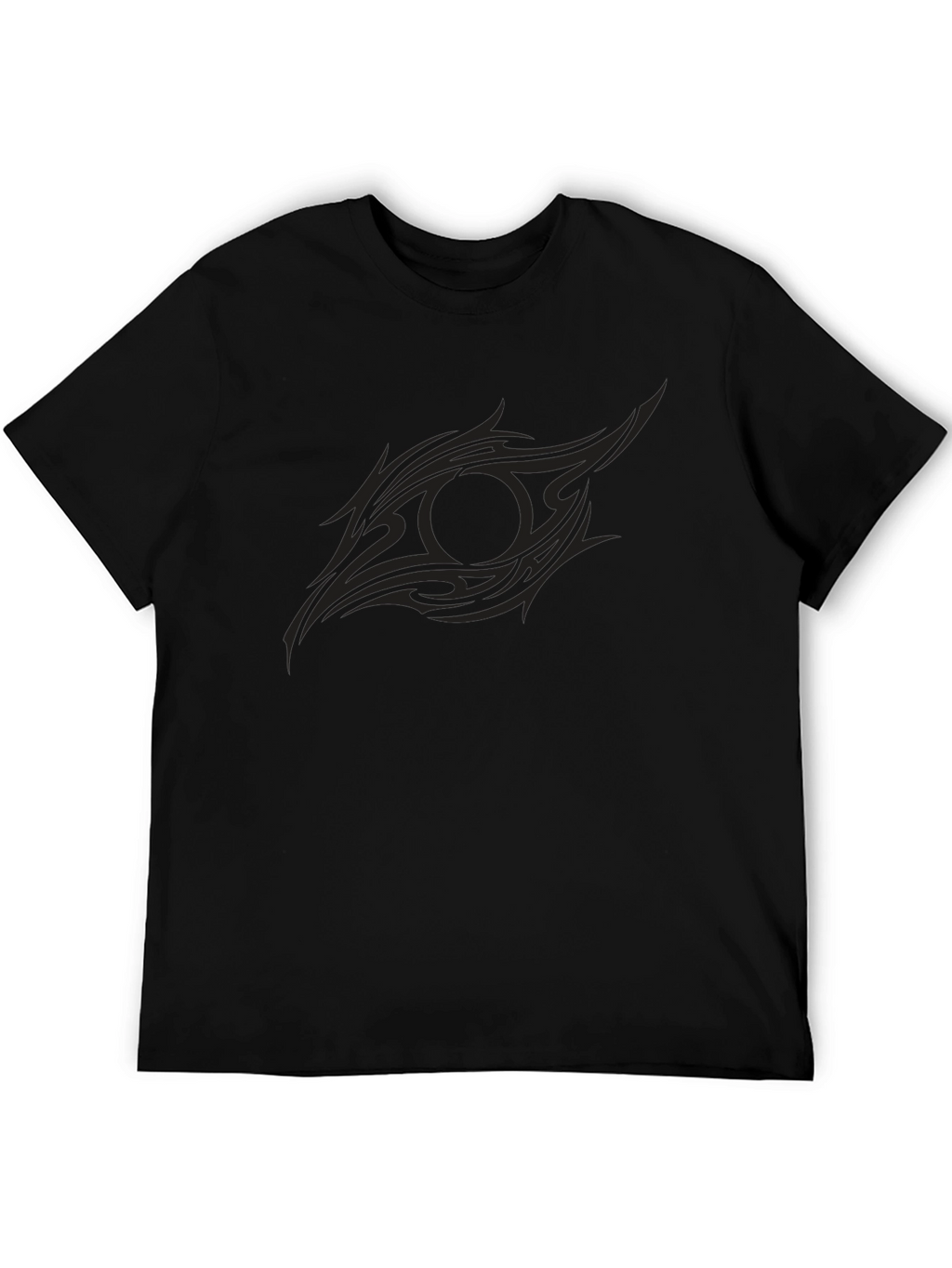 Mens Black Tribal Eye Graphic Tee