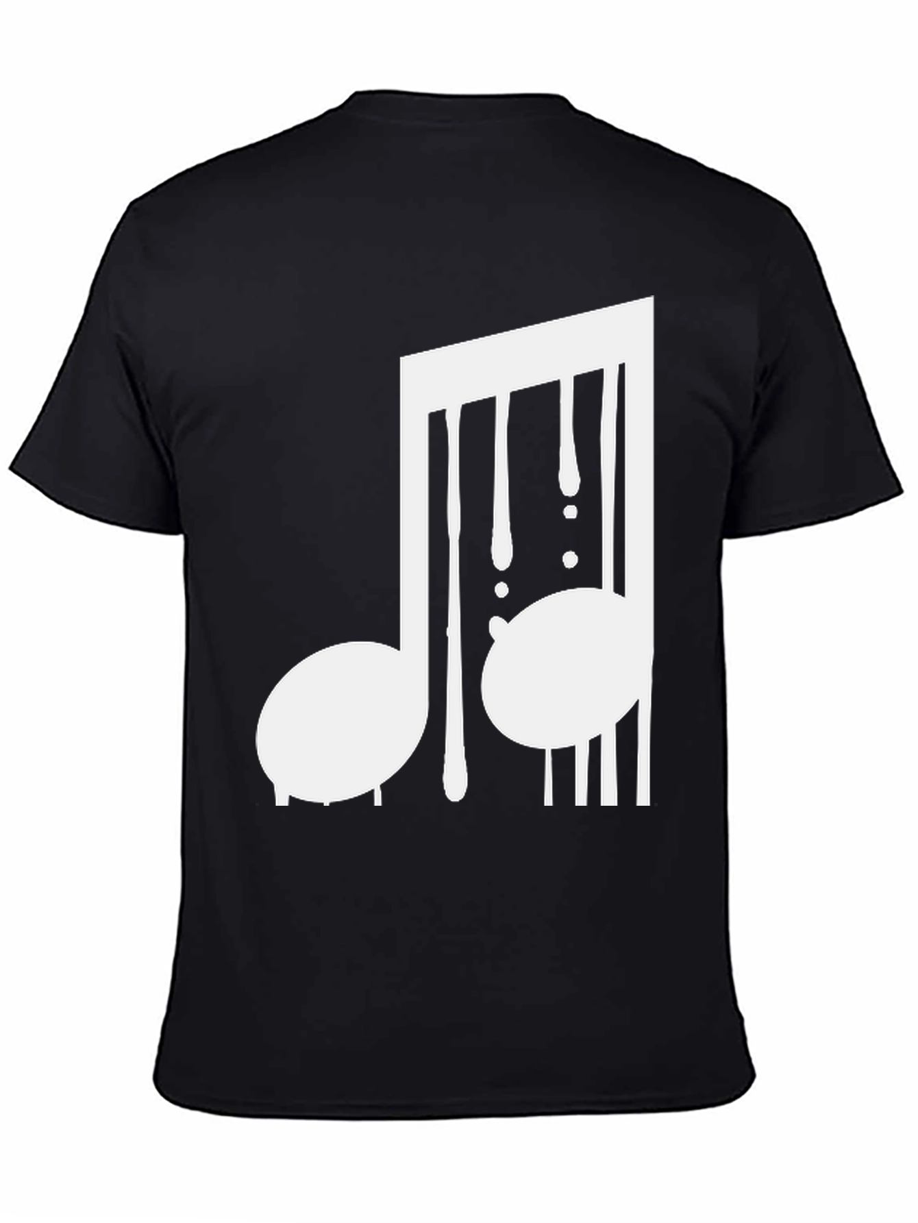 Black Music Note Graphic Tee