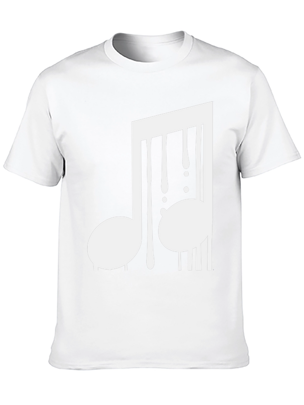 Black Music Note Graphic Tee