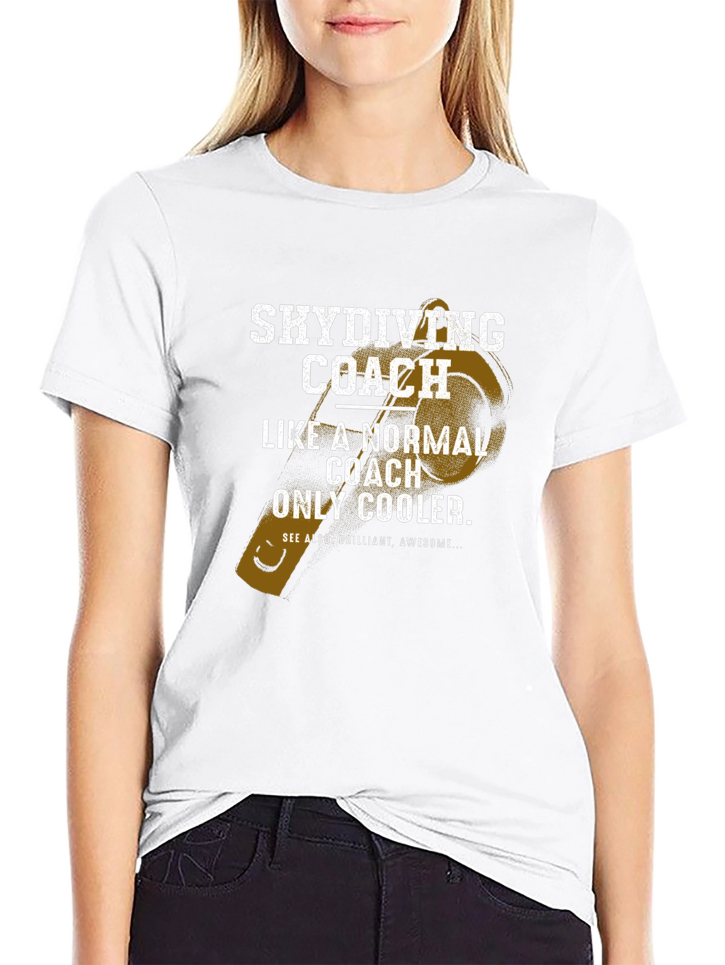 Skydiving Coach Novelty Graphic T-Shirt