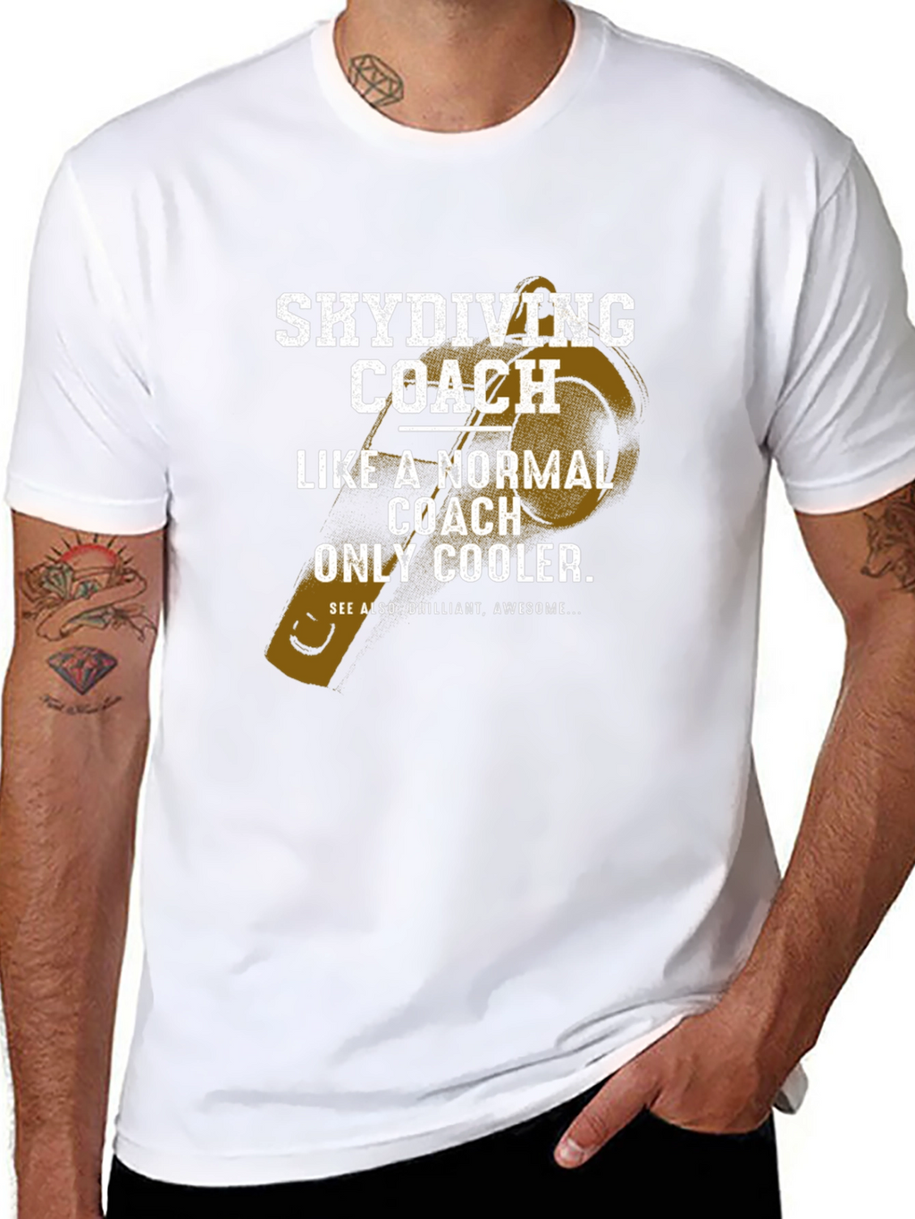 Skydiving Coach Novelty Graphic T-Shirt