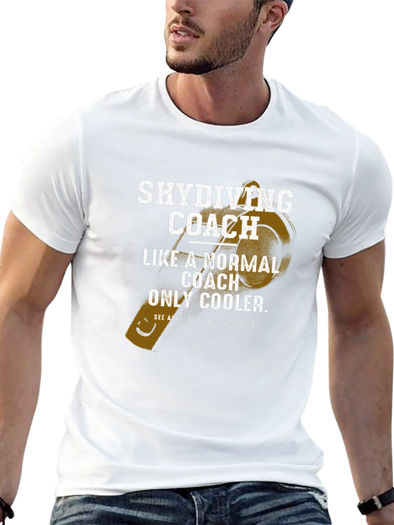 Skydiving Coach Novelty Graphic T-Shirt