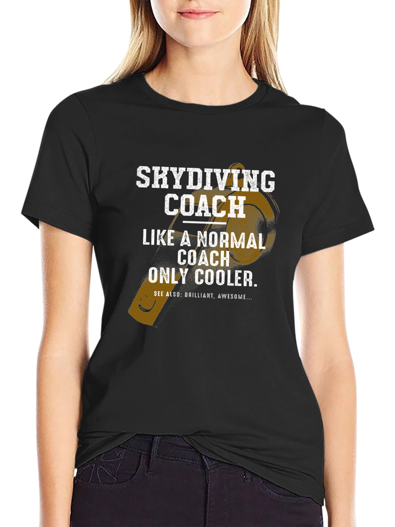 Skydiving Coach Novelty Graphic T-Shirt