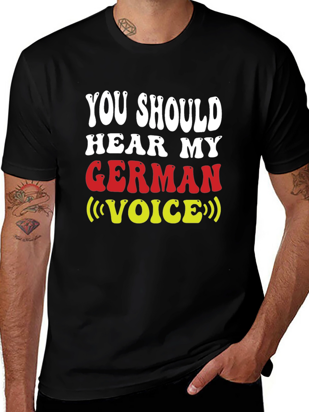 German Voice T-Shirt - Funny Novelty Tee