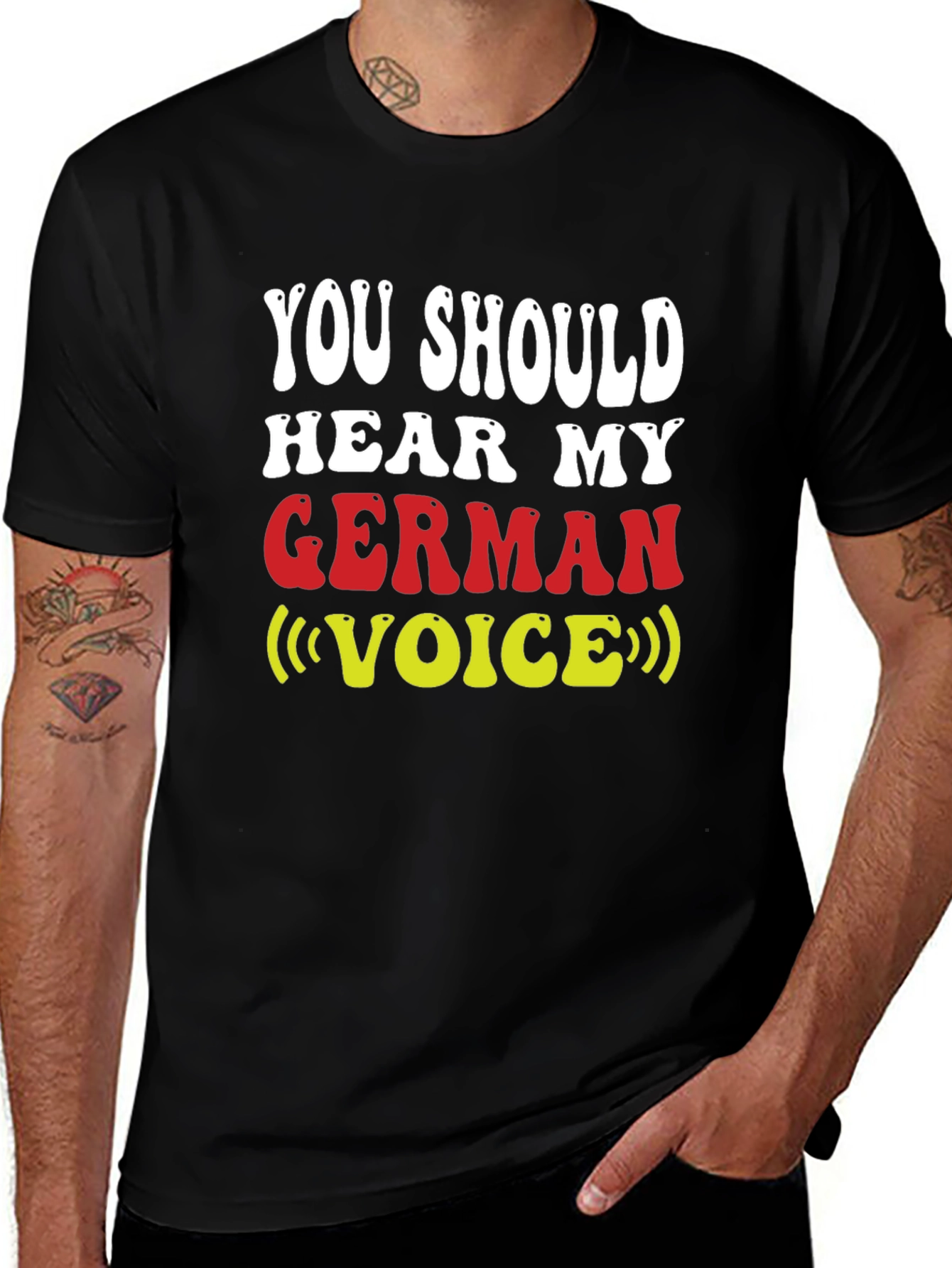 German Voice T-Shirt - Funny Novelty Tee