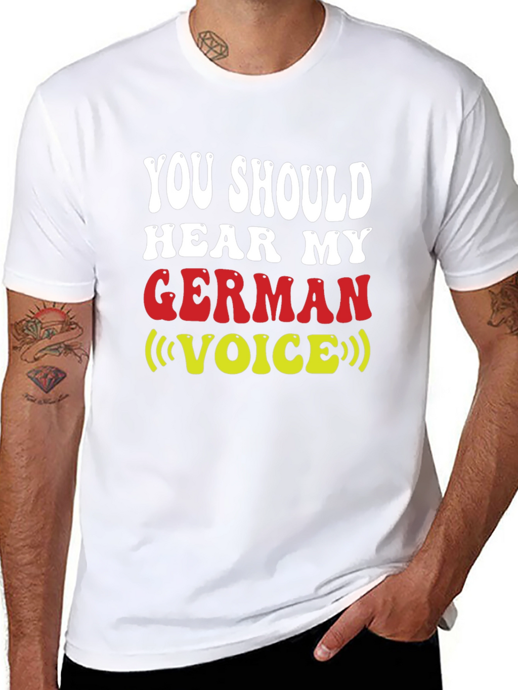 German Voice T-Shirt - Funny Novelty Tee