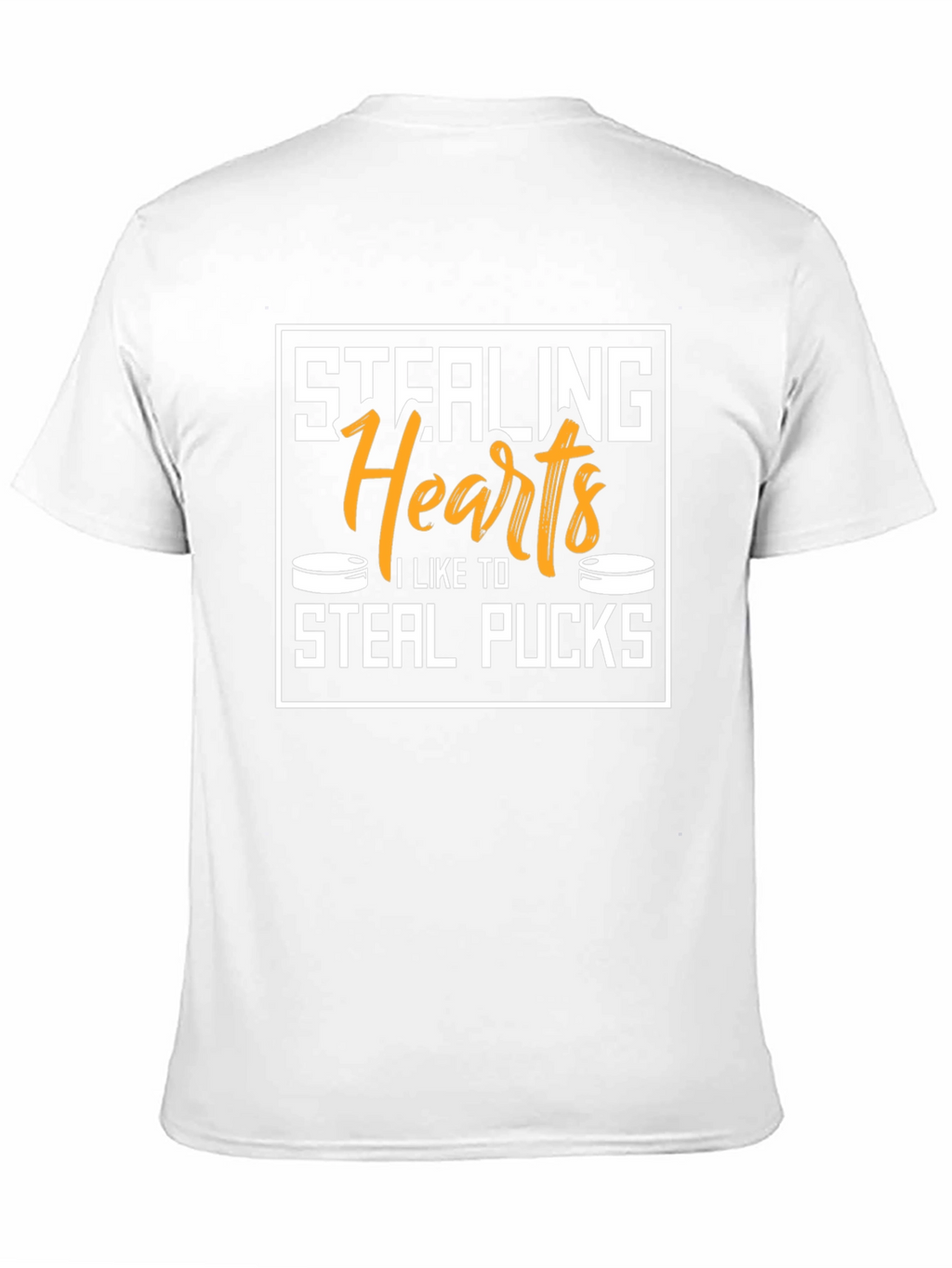 Stealing Hearts Steal Pucks Black Graphic Tee