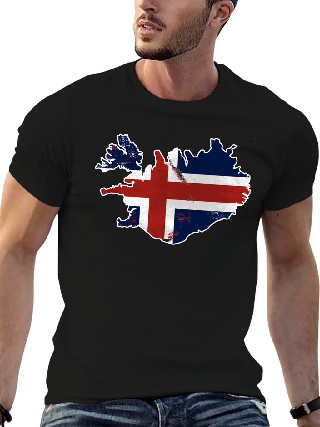 Iceland Flag Map T-Shirt - Patriotic Pride