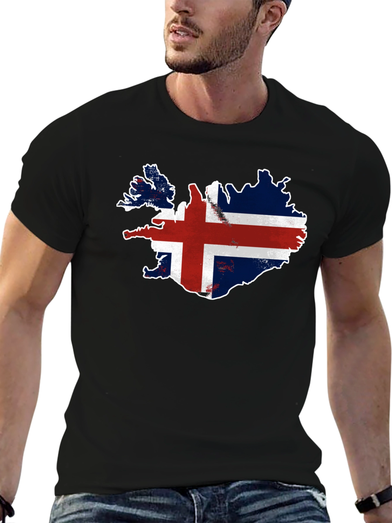 Iceland Flag Map T-Shirt - Patriotic Pride