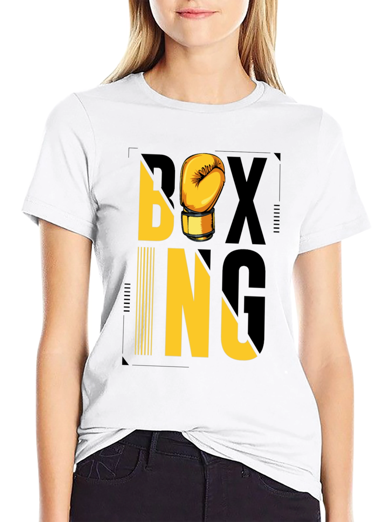 Boxing Graphic Tee - Black