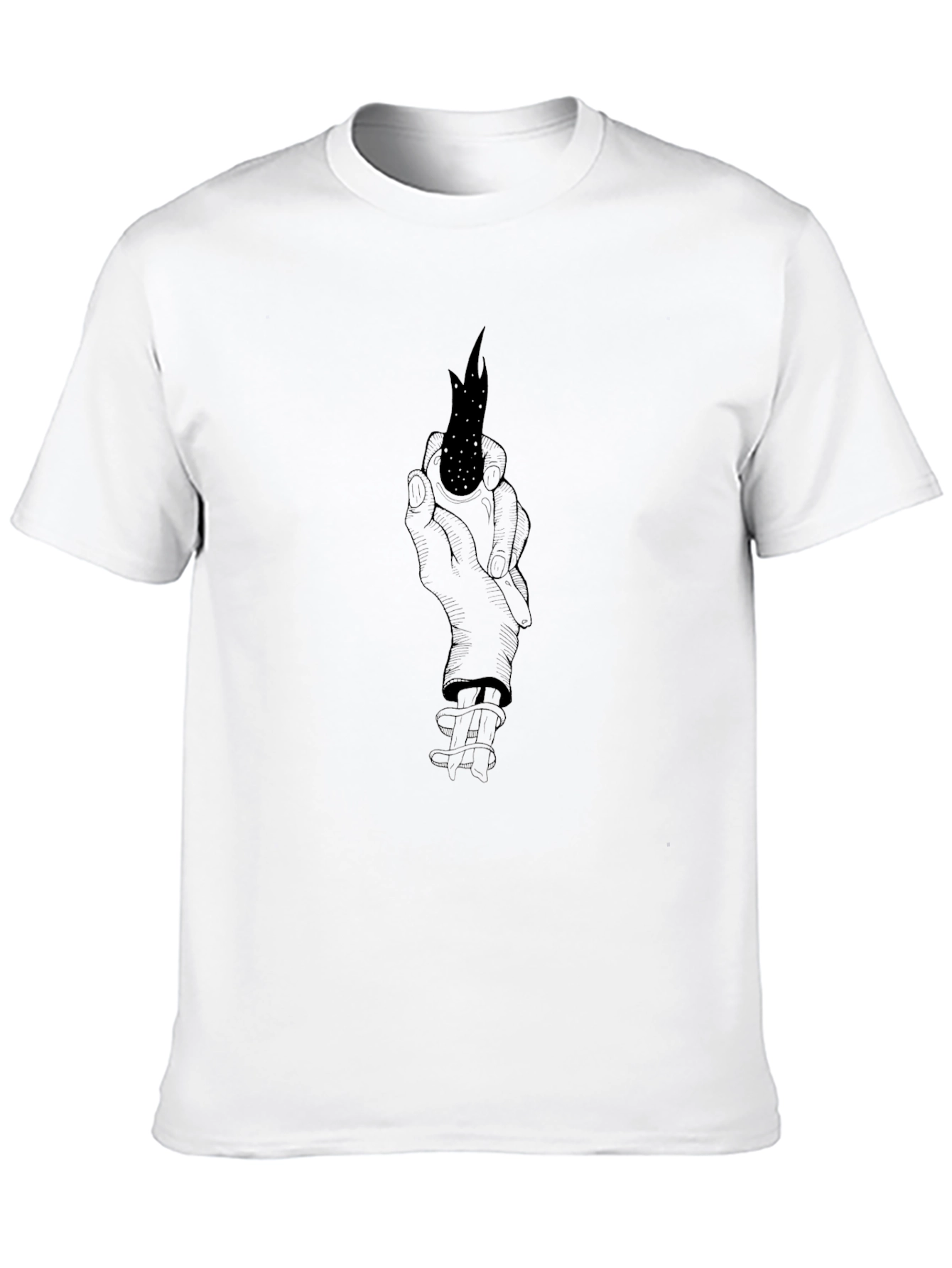 Dark Arts T-Shirt - Hand Holding Flame Design