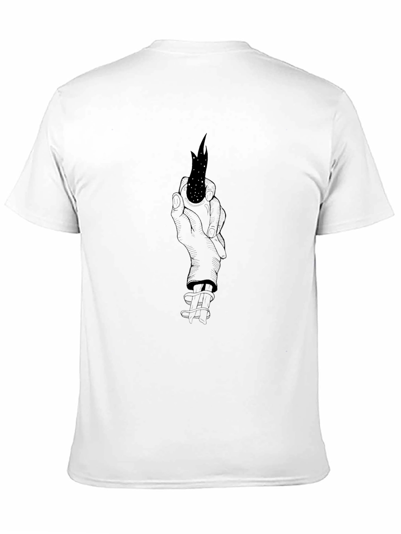 Dark Arts T-Shirt - Hand Holding Flame Design