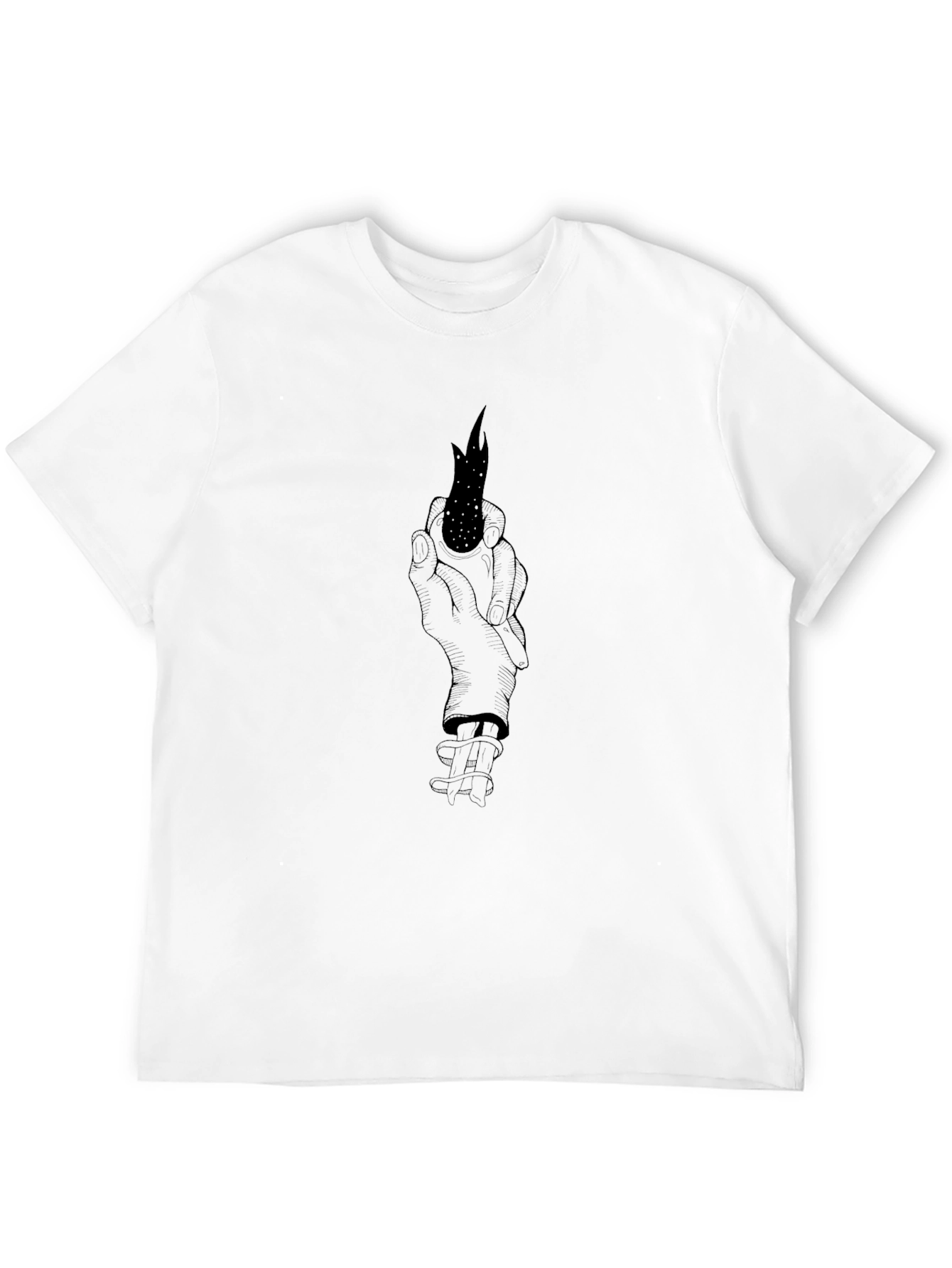 Dark Arts T-Shirt - Hand Holding Flame Design