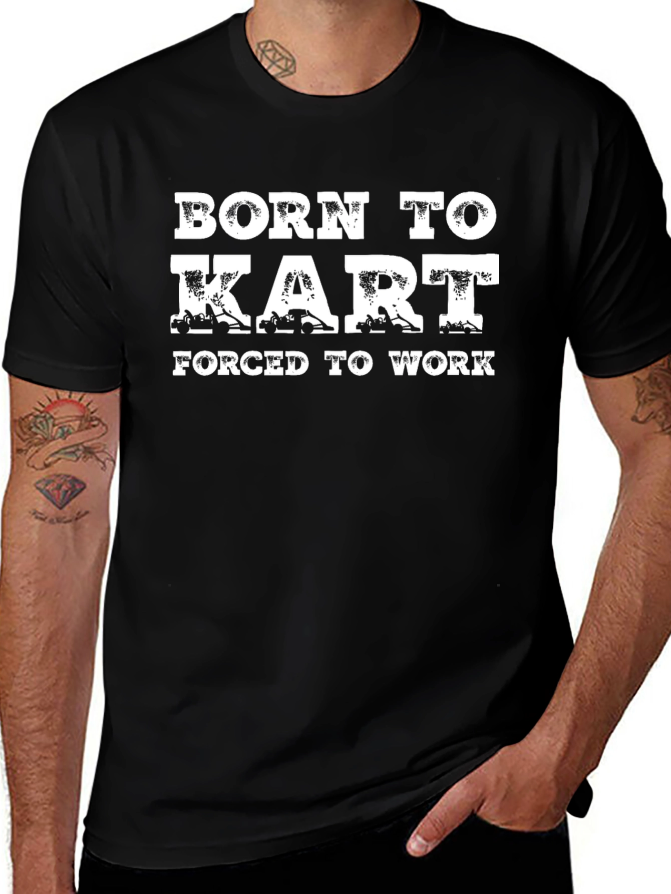 Born To Kart T-Shirt - Racing Go-Kart Tee