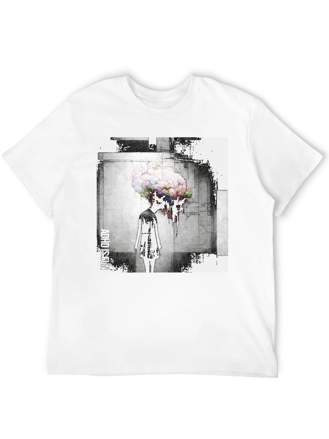 Abstract Brain T-Shirt - Artistic Graphic Tee