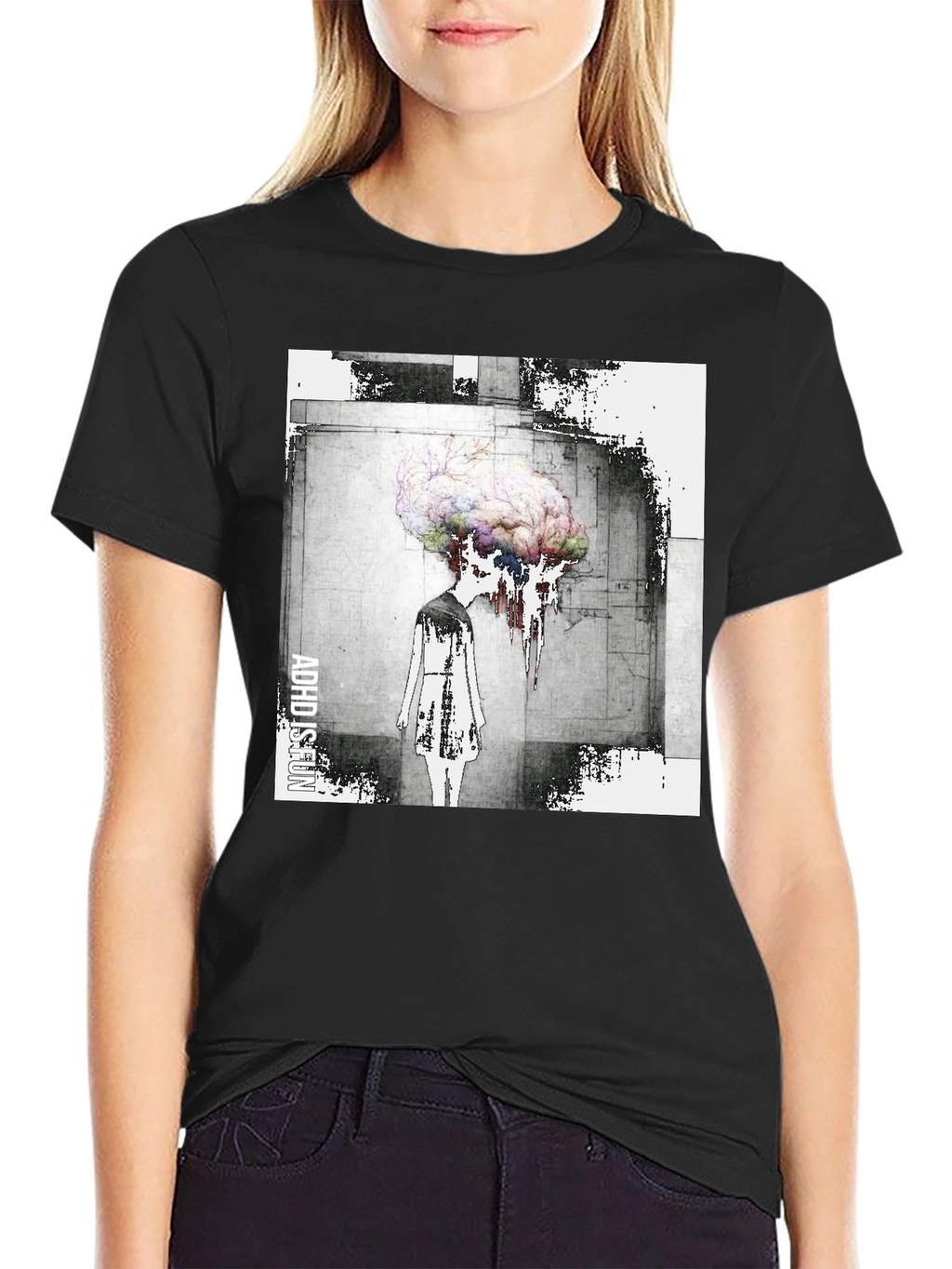 Abstract Brain T-Shirt - Artistic Graphic Tee