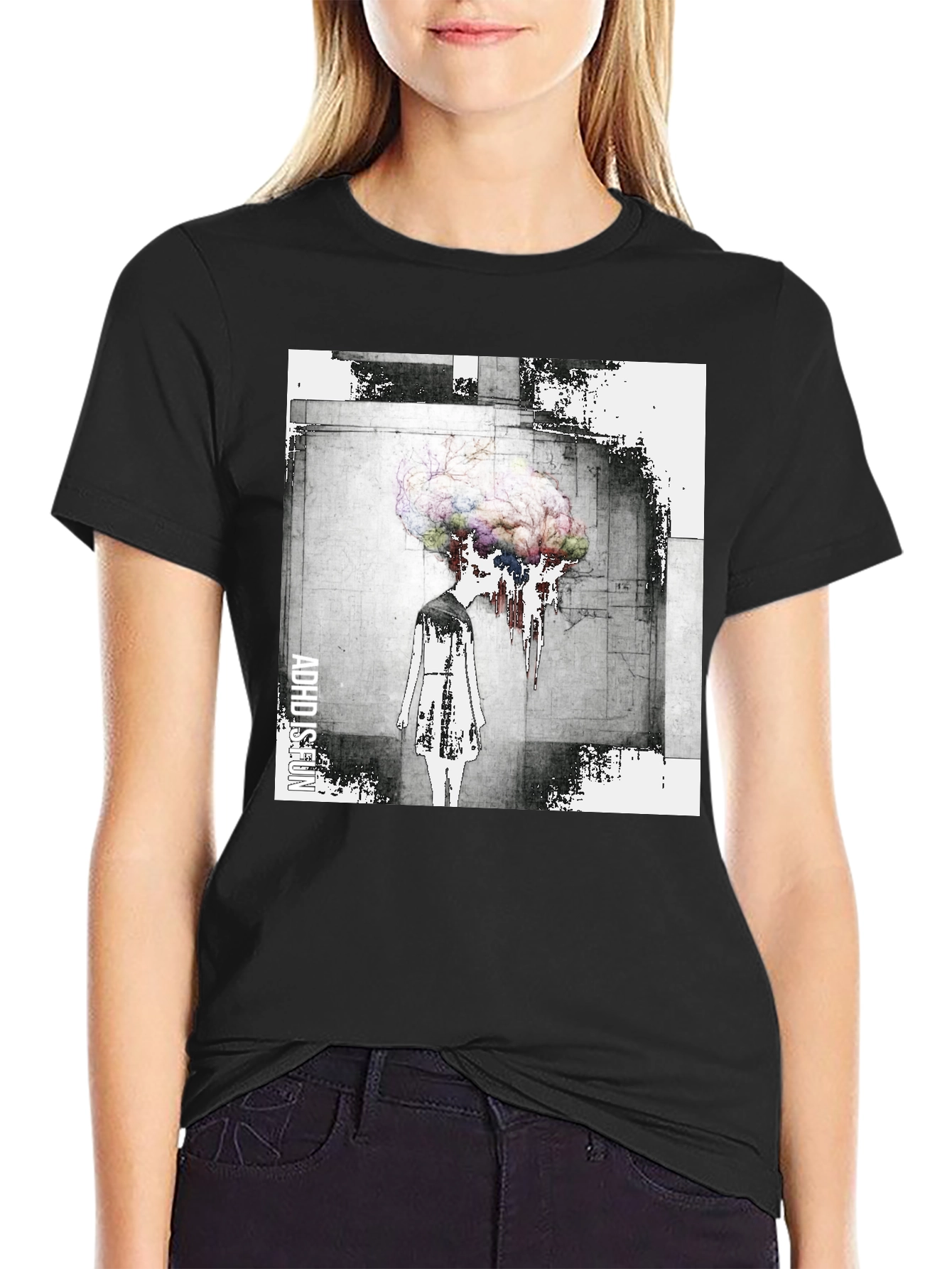 Abstract Brain T-Shirt - Artistic Graphic Tee
