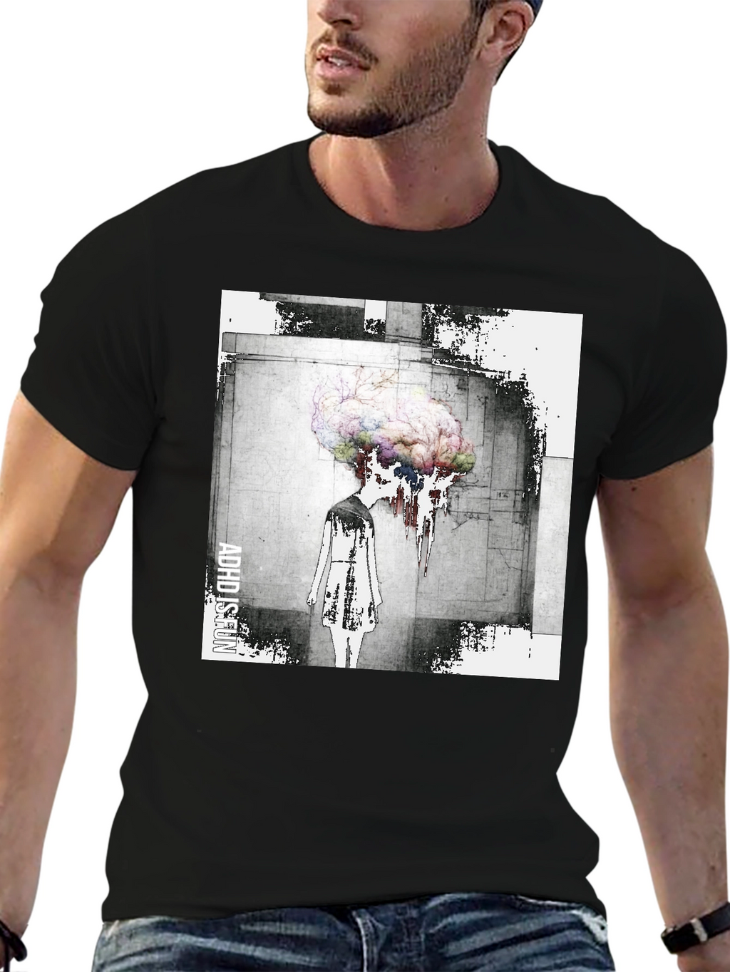Abstract Brain T-Shirt - Artistic Graphic Tee