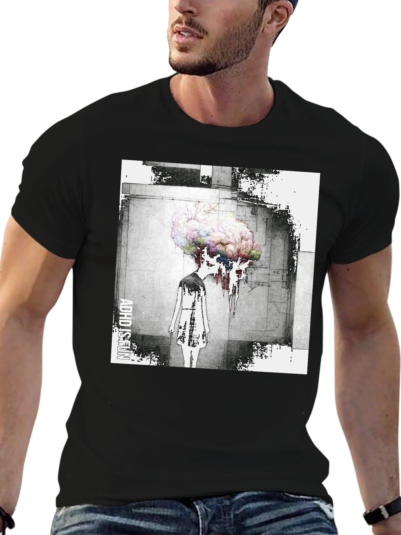 Abstract Brain T-Shirt - Artistic Graphic Tee