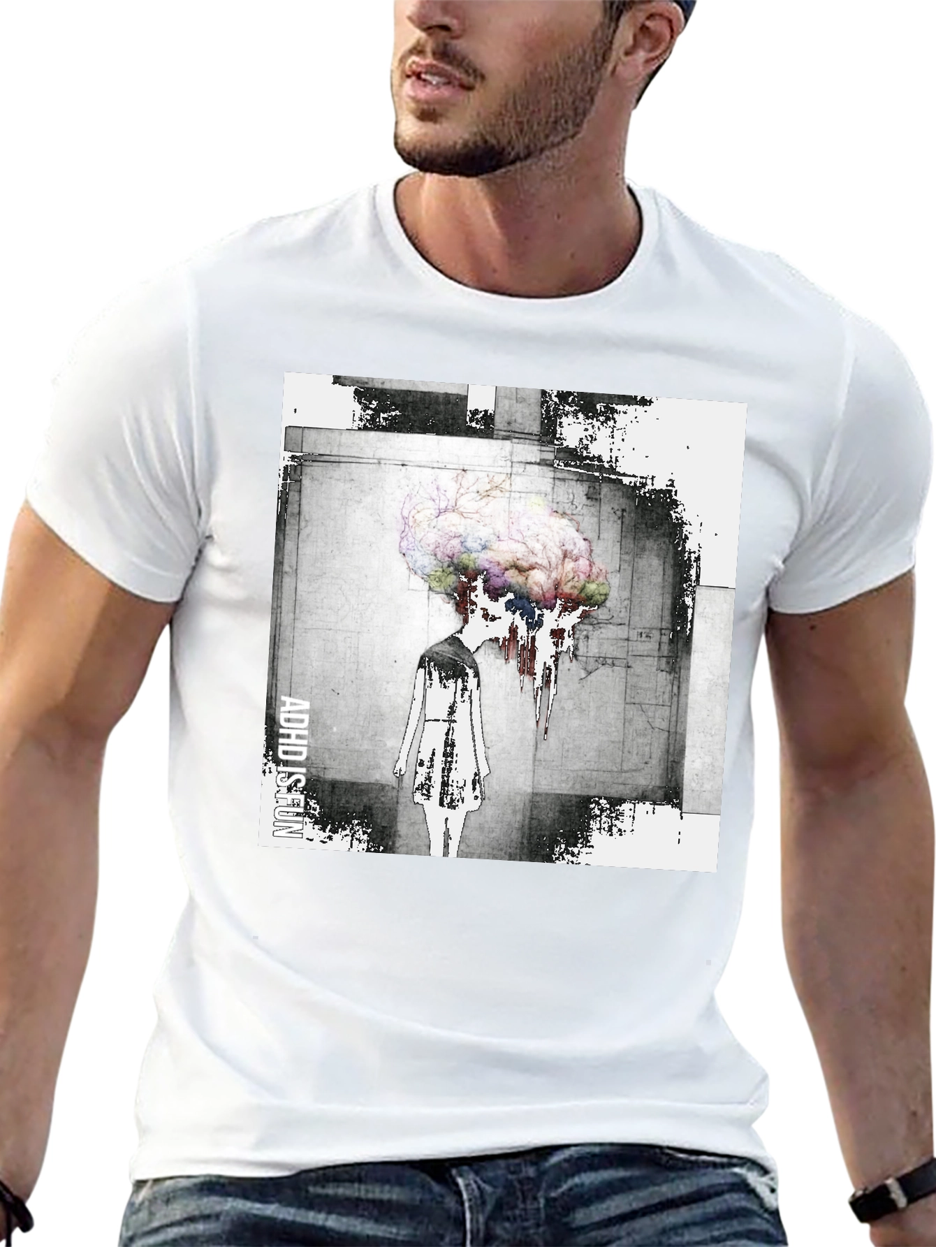 Abstract Brain T-Shirt - Artistic Graphic Tee