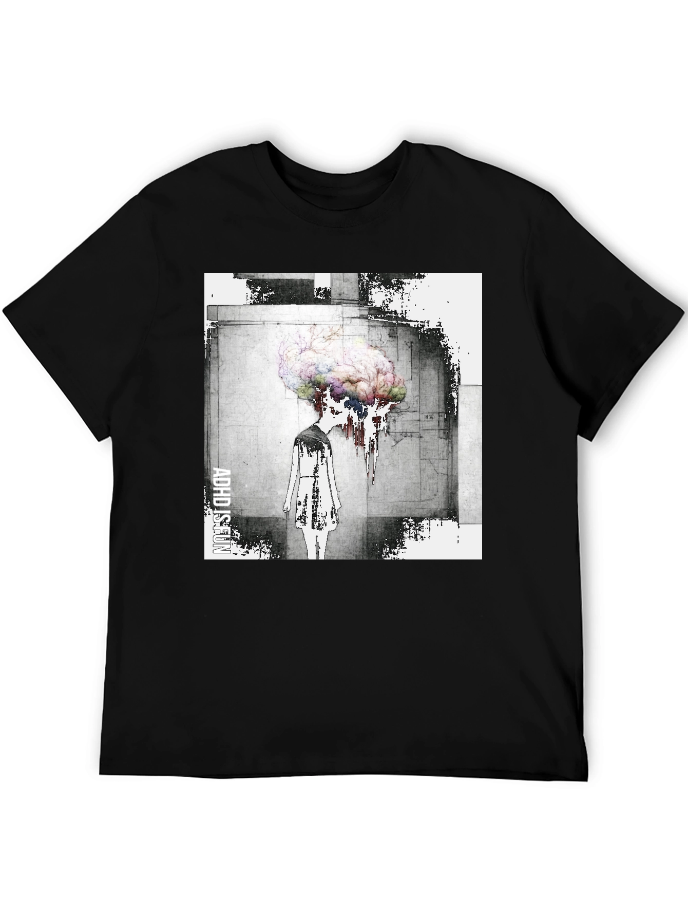 Abstract Brain T-Shirt - Artistic Graphic Tee