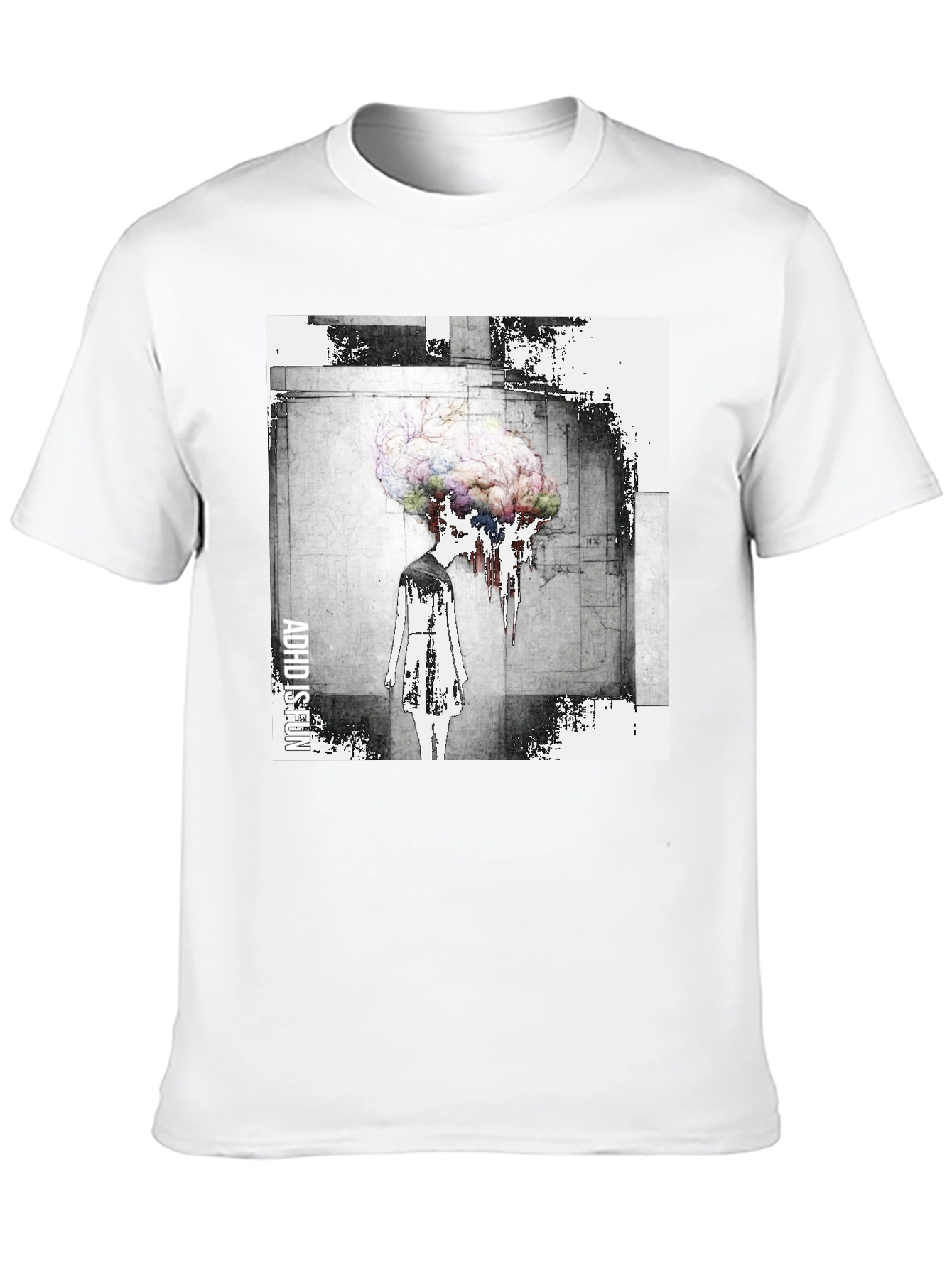 Abstract Brain T-Shirt - Artistic Graphic Tee