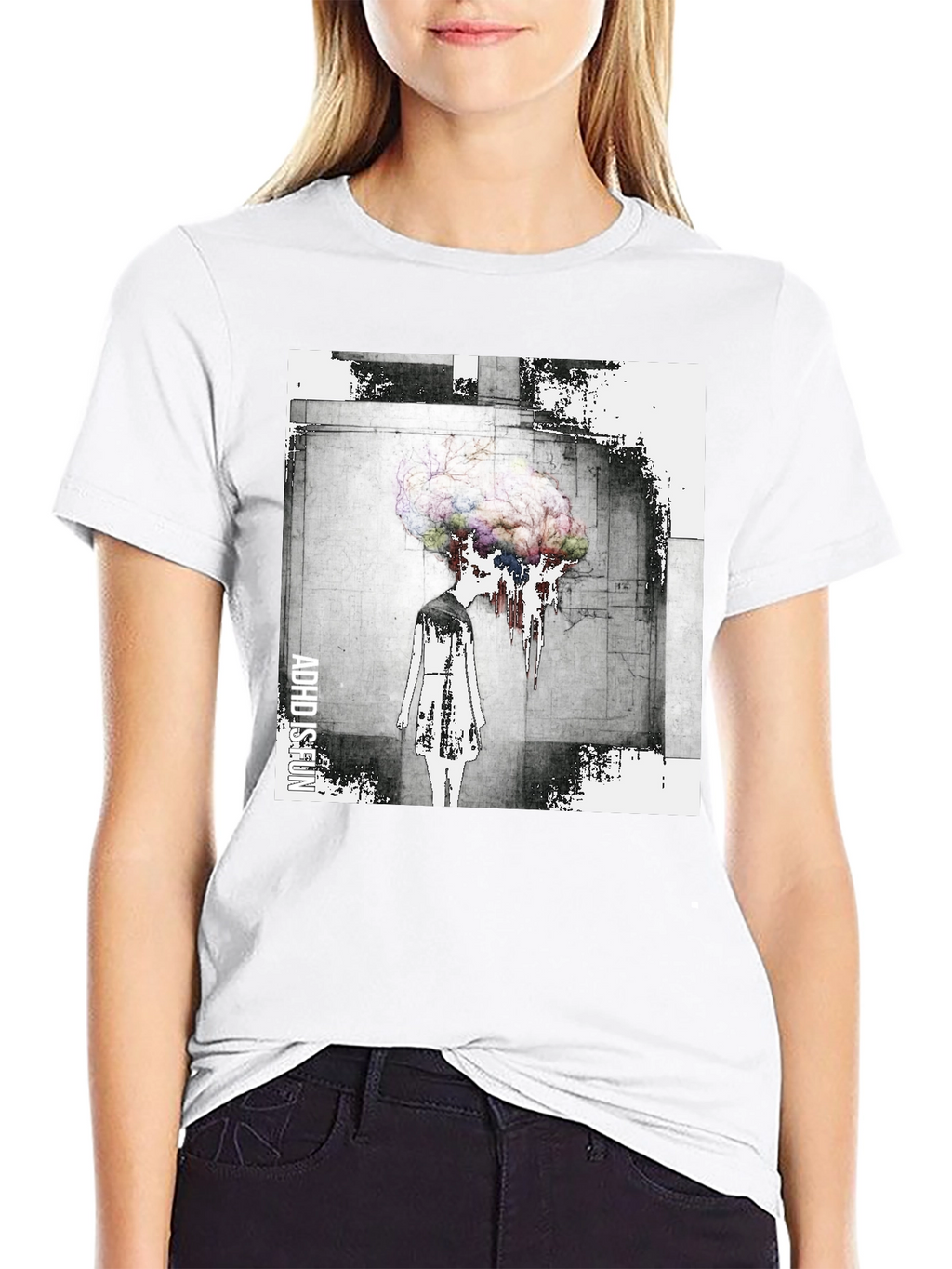 Abstract Brain T-Shirt - Artistic Graphic Tee
