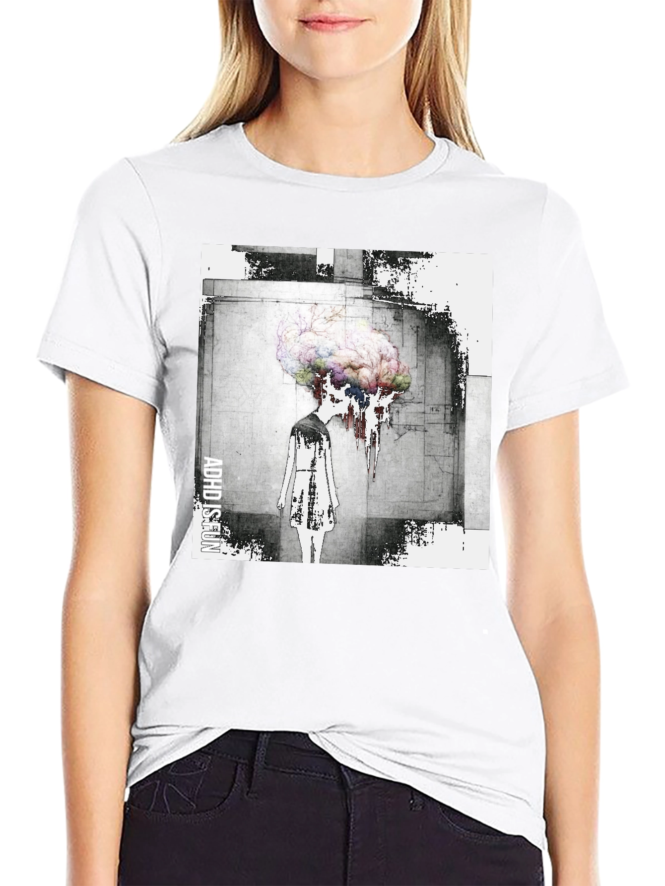 Abstract Brain T-Shirt - Artistic Graphic Tee