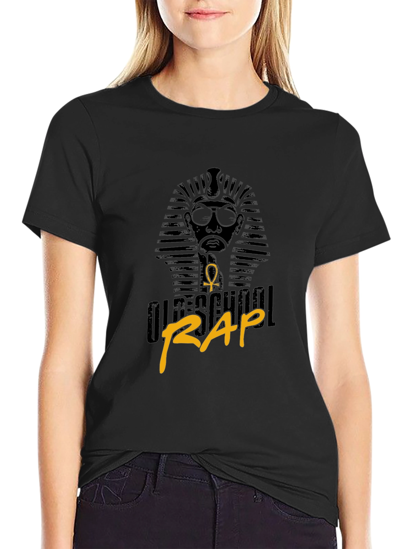 Old-School Rap T-Shirt - Egyptian Pharaoh Style