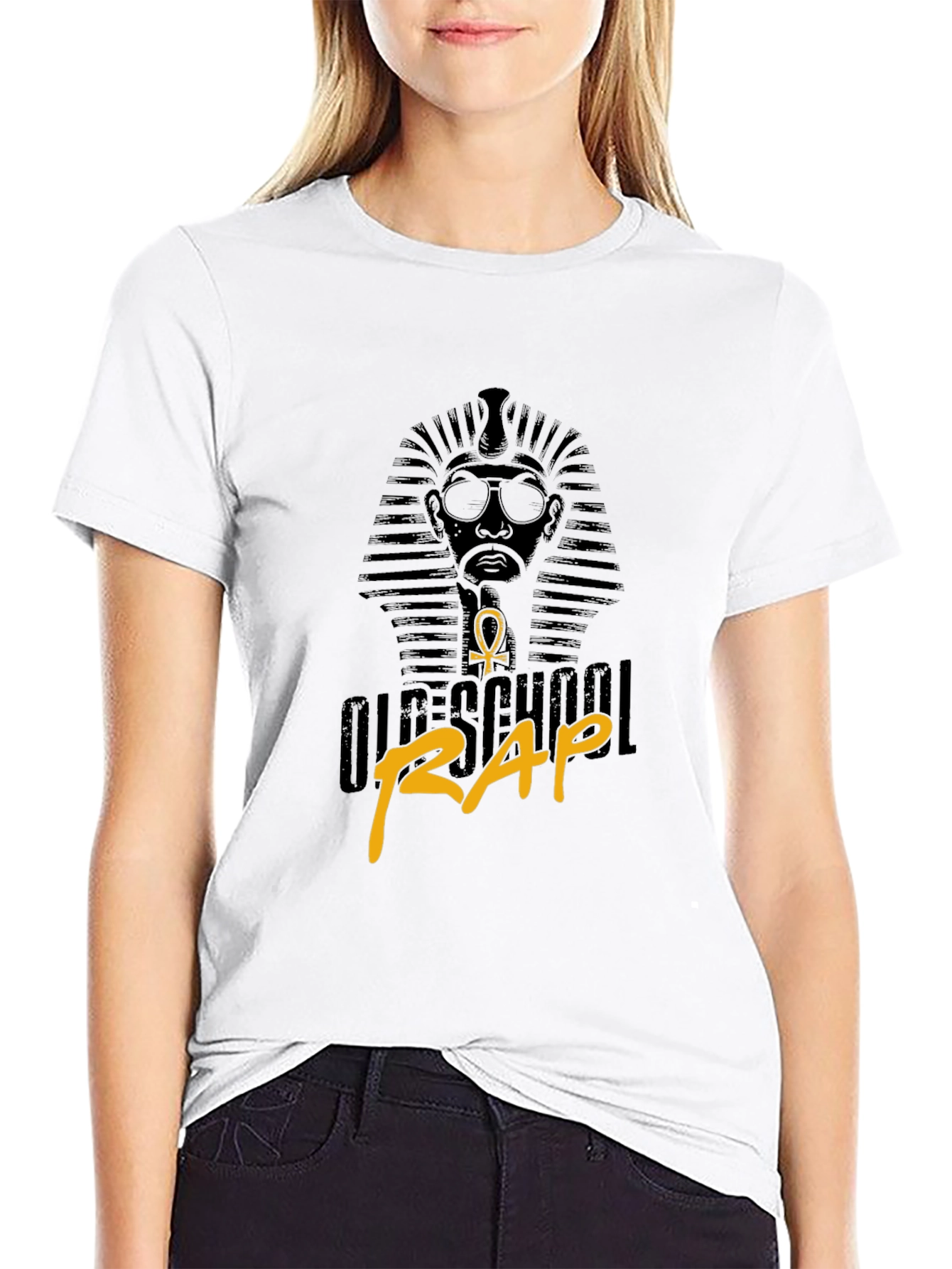 Old-School Rap T-Shirt - Egyptian Pharaoh Style
