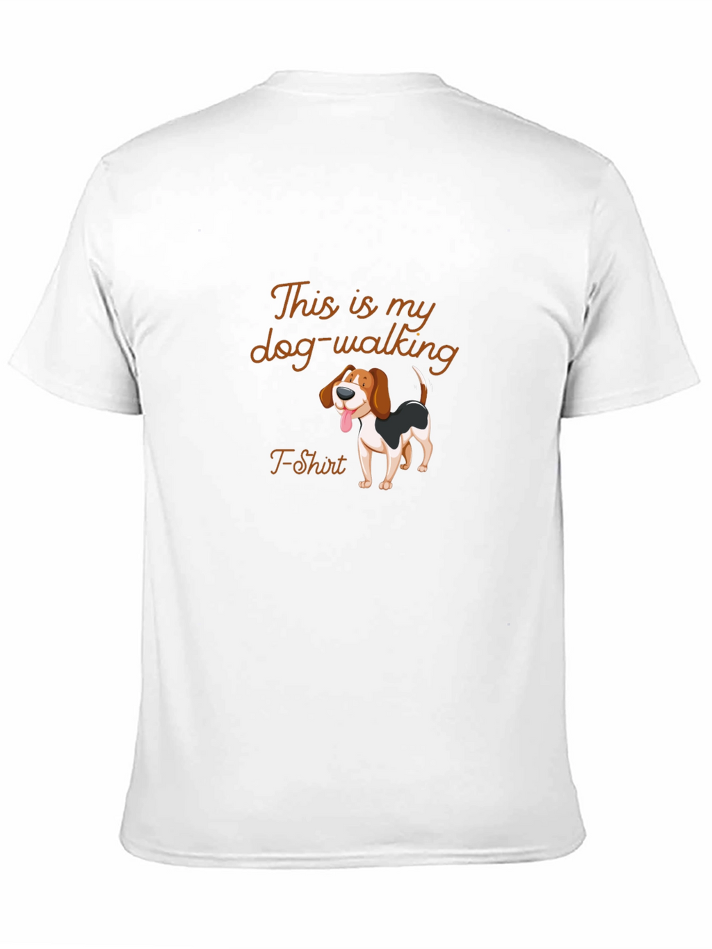 Dog Walking T-Shirt - Mens Black Tee