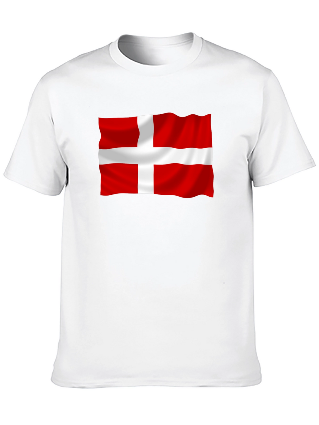 Denmark Flag Graphic Tee - Black