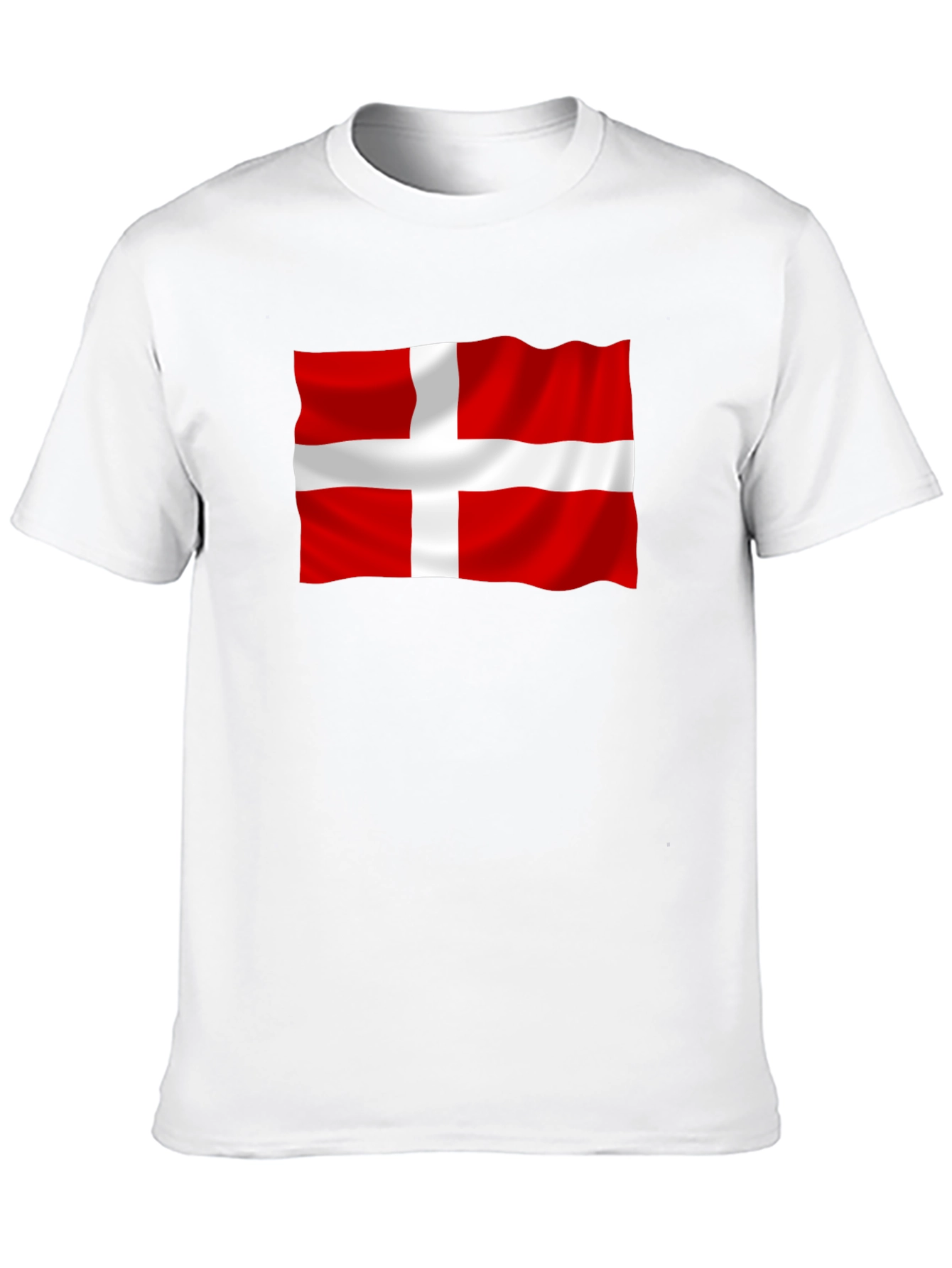 Denmark Flag Graphic Tee - Black