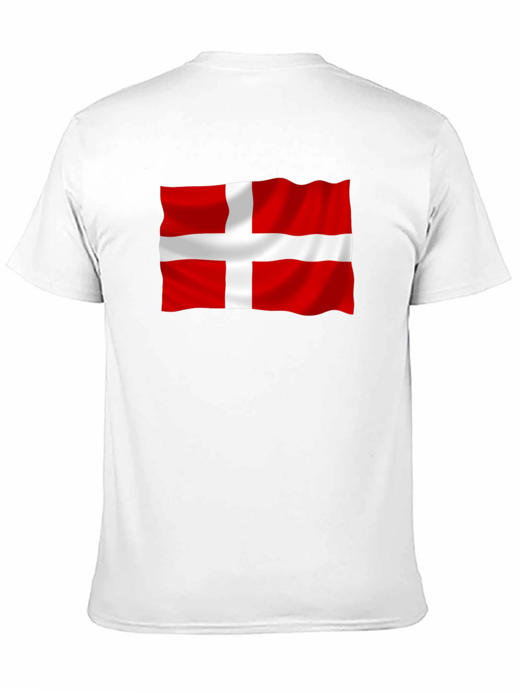 Denmark Flag Graphic Tee - Black