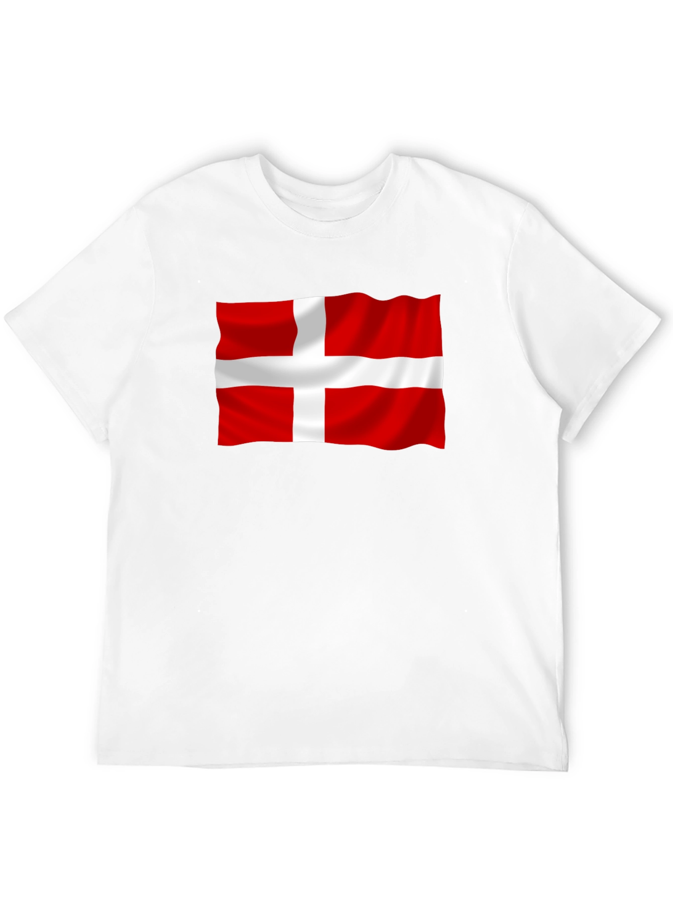 Denmark Flag Graphic Tee - Black