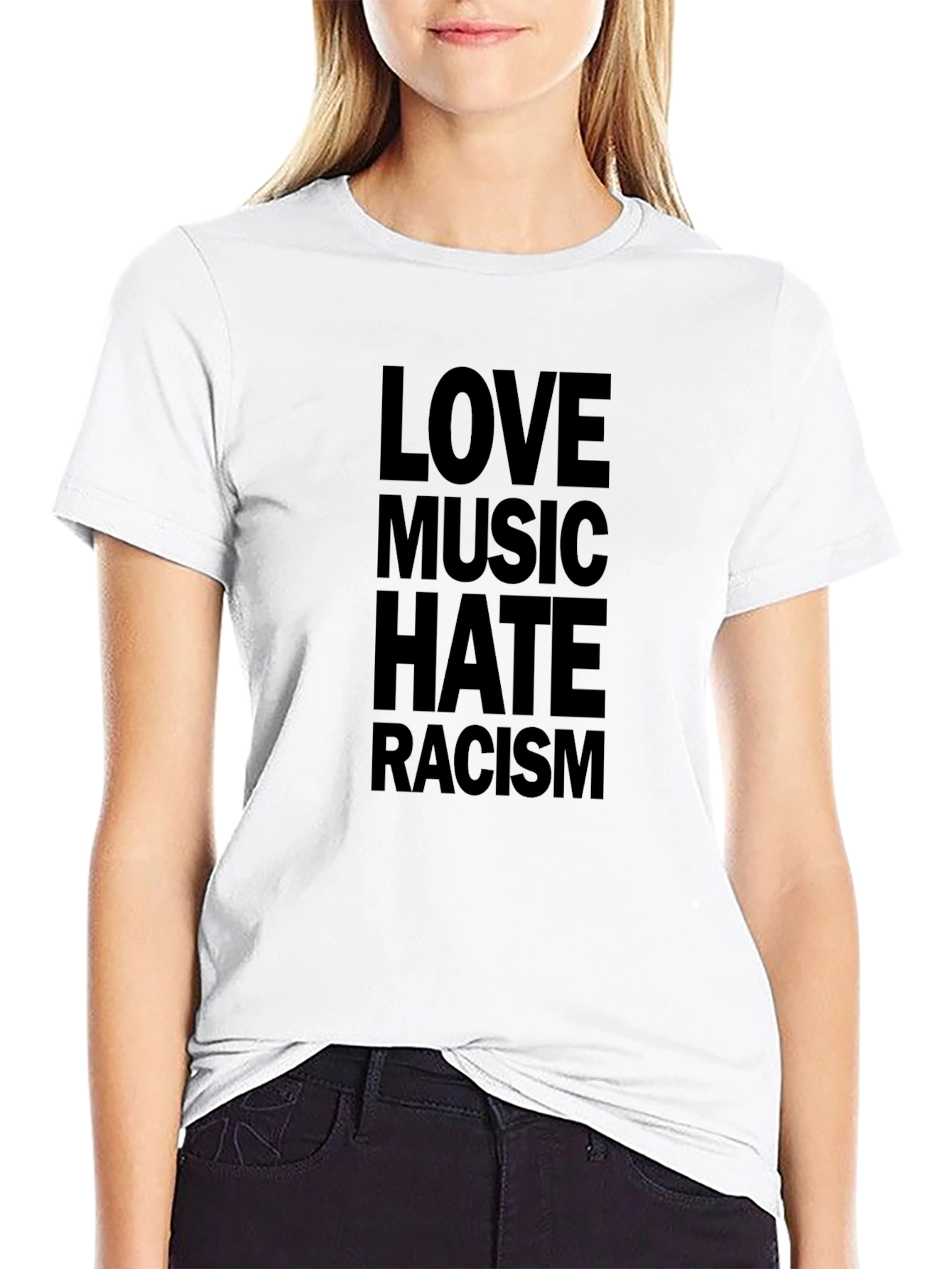 Love Music Hate Racism Graphic Tee