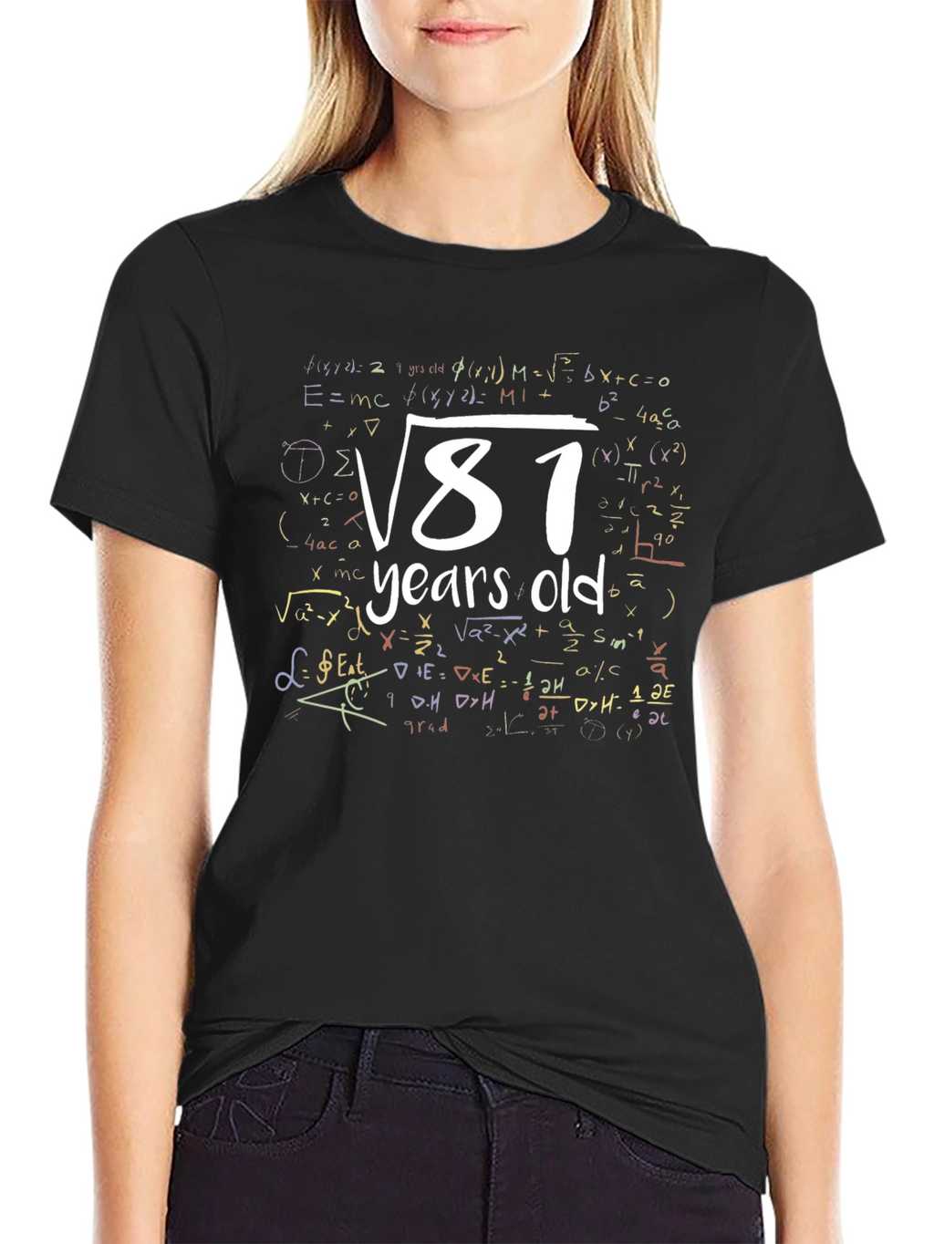 Funny Math 9th Birthday T-Shirt 9 Years Old Gift