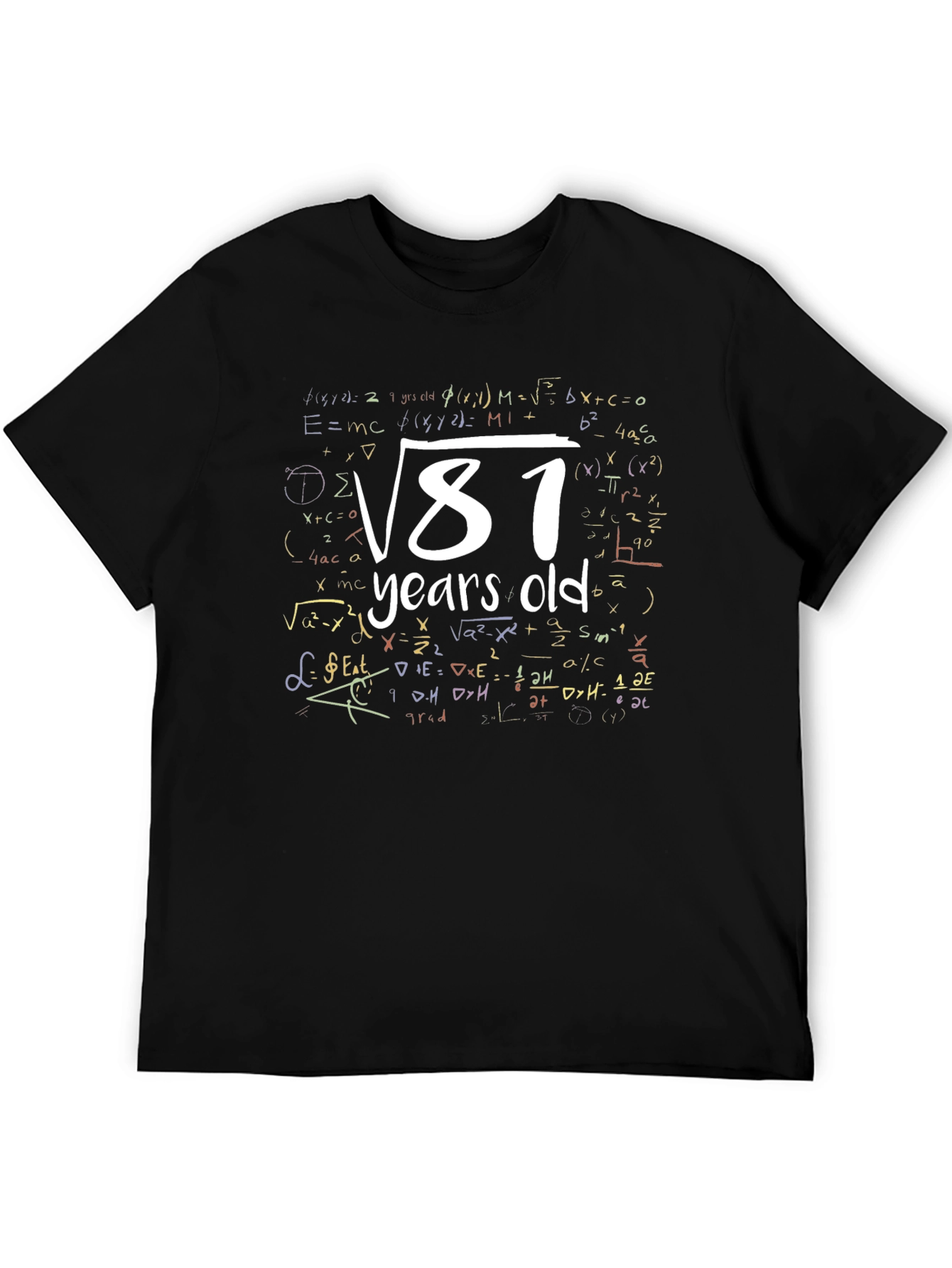 Funny Math 9th Birthday T-Shirt 9 Years Old Gift