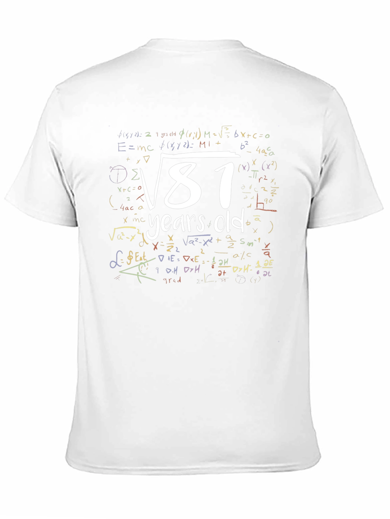 Funny Math 9th Birthday T-Shirt 9 Years Old Gift