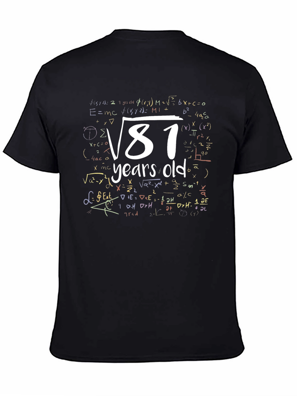 Funny Math 9th Birthday T-Shirt 9 Years Old Gift