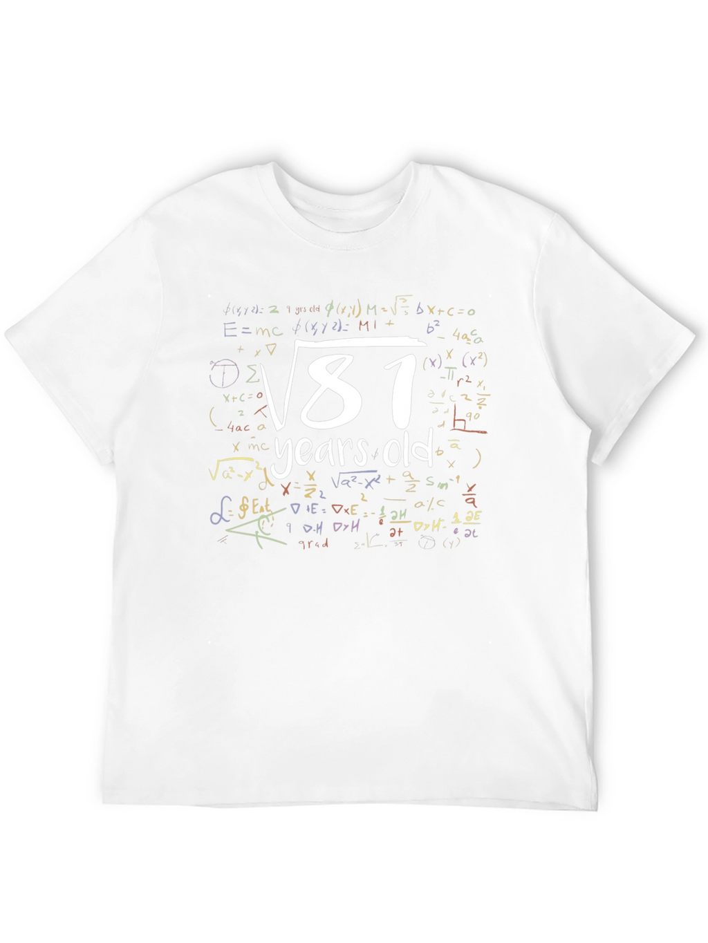 Funny Math 9th Birthday T-Shirt 9 Years Old Gift