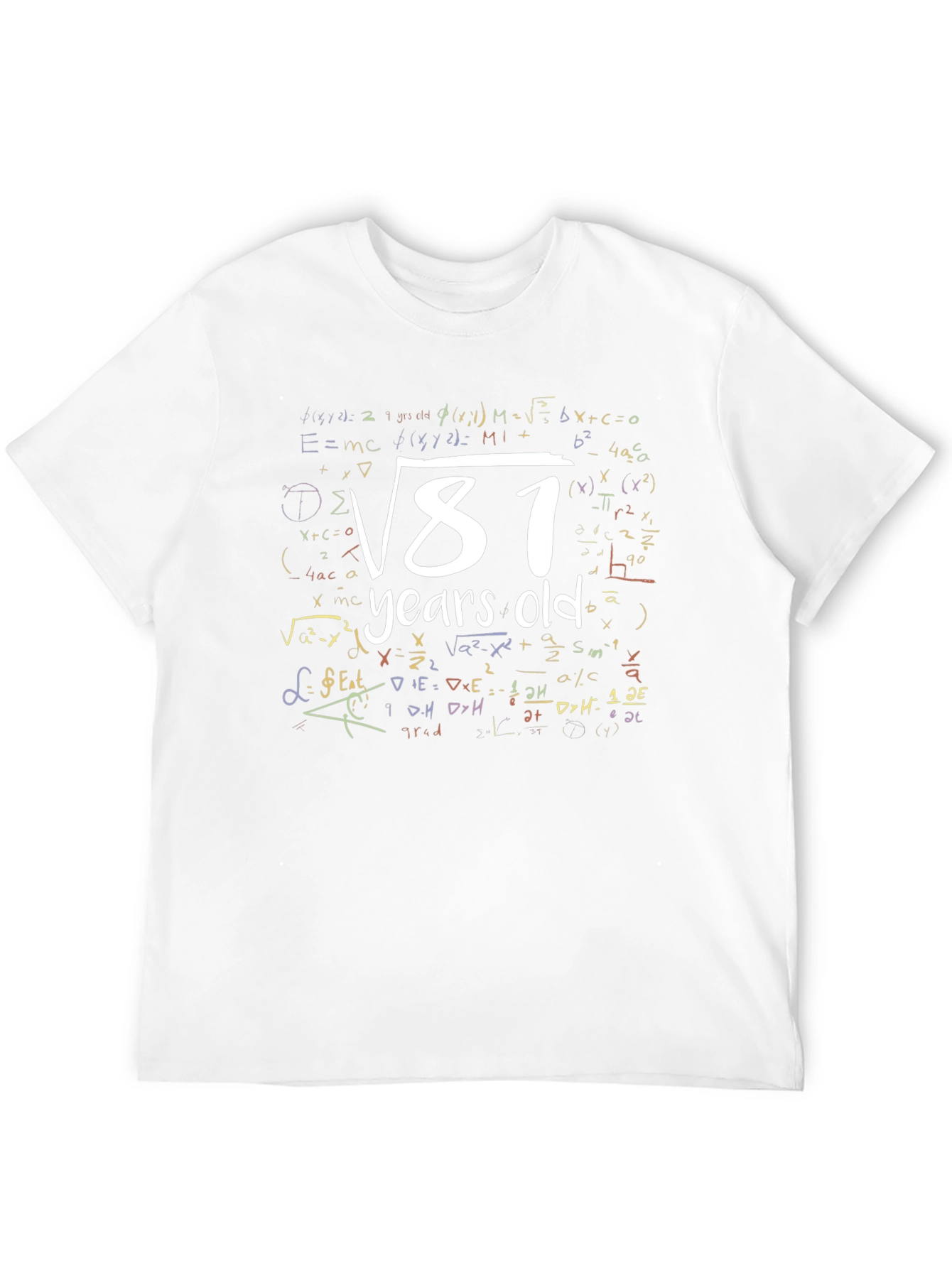 Funny Math 9th Birthday T-Shirt 9 Years Old Gift