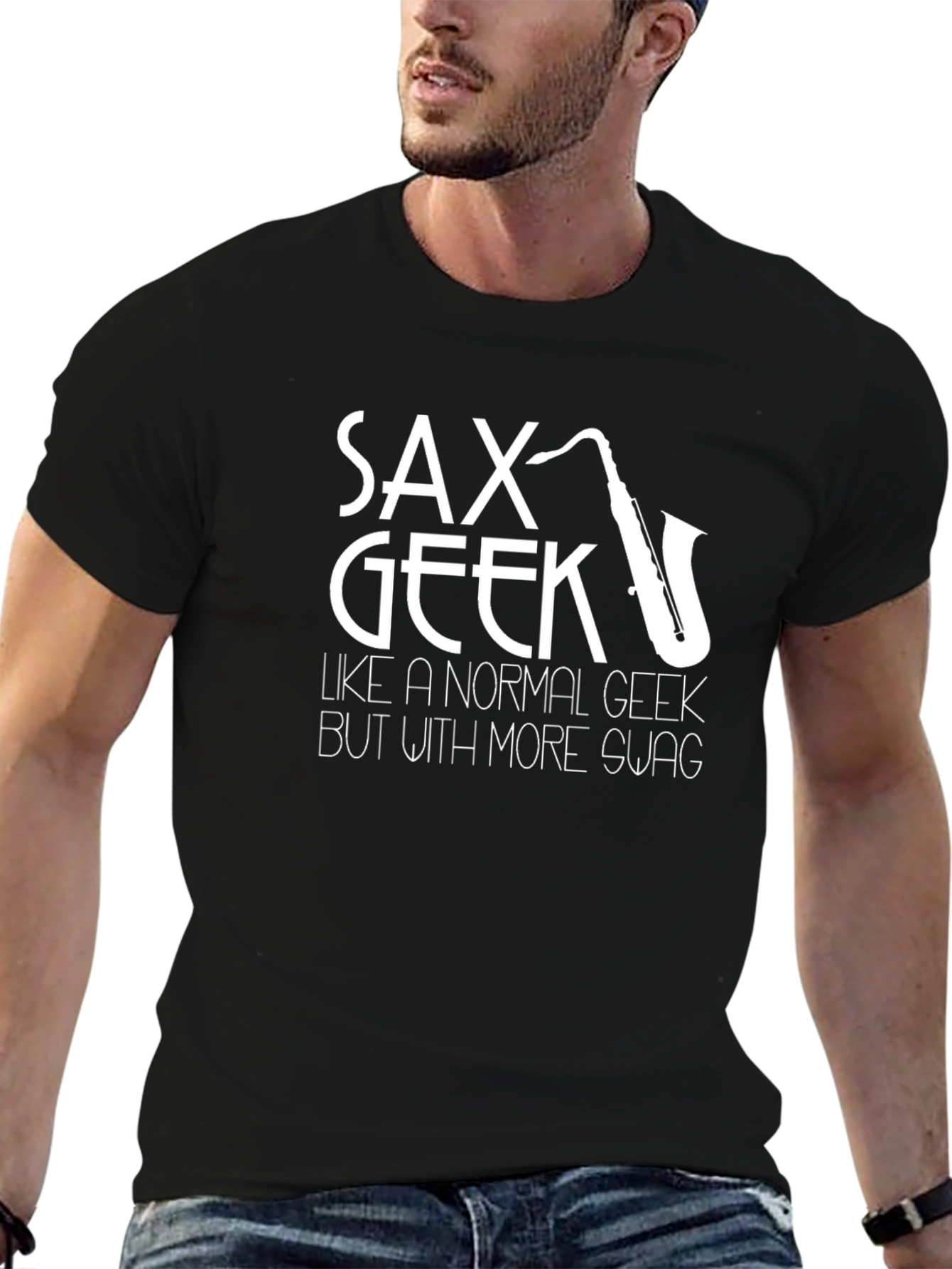 Sax Geek T-Shirt - More Swag Than Normal Geeks!