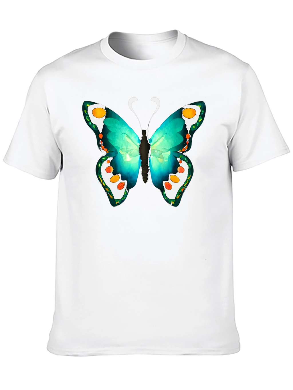 Butterfly Graphic Tee - Mens Black T-Shirt
