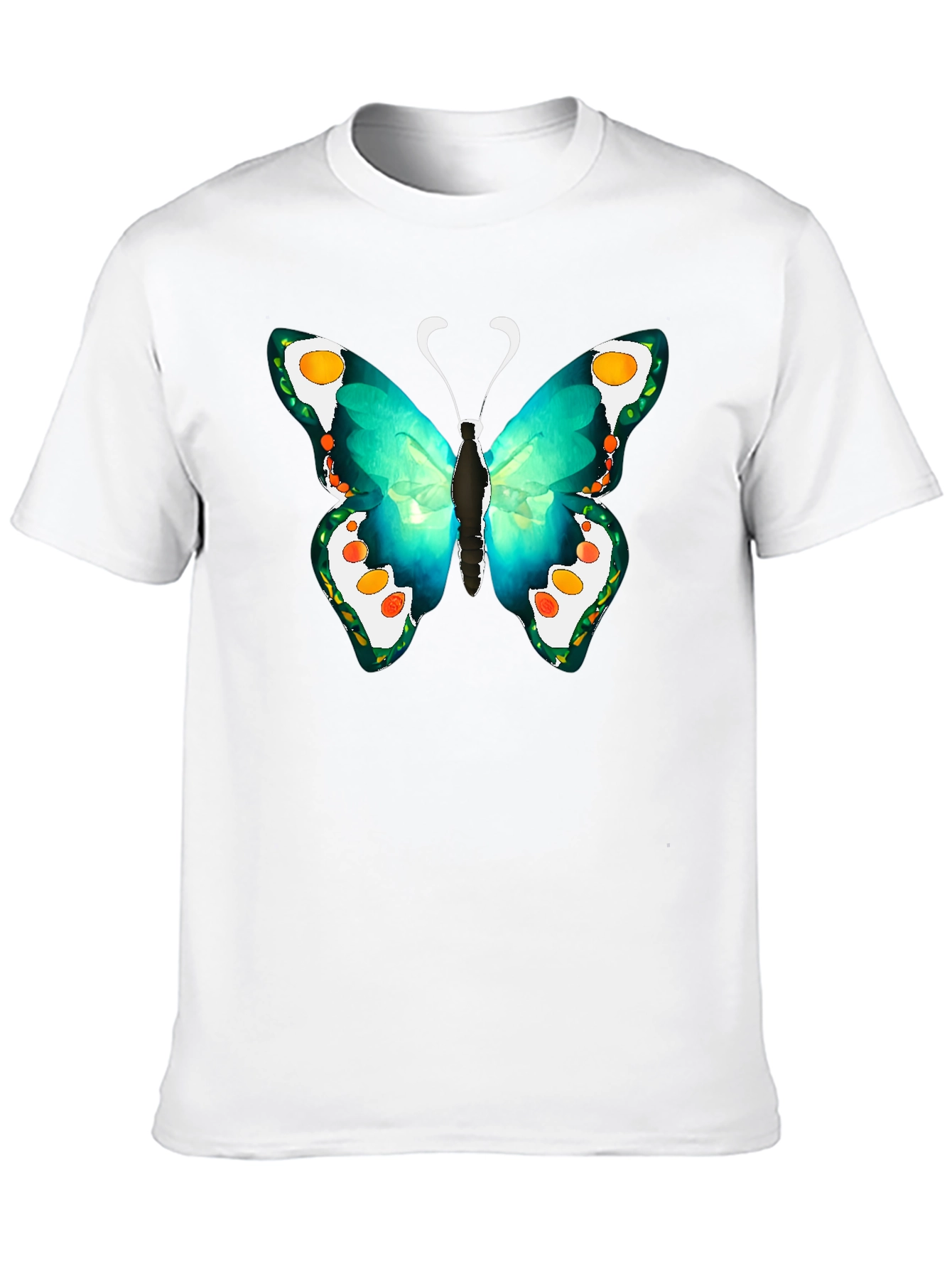 Butterfly Graphic Tee - Mens Black T-Shirt