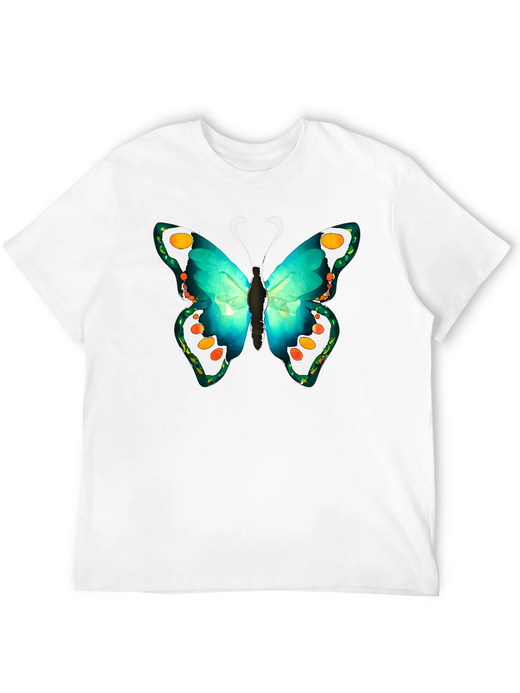 Butterfly Graphic Tee - Mens Black T-Shirt