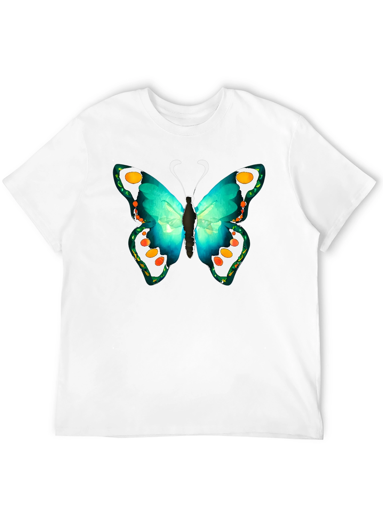 Butterfly Graphic Tee - Mens Black T-Shirt
