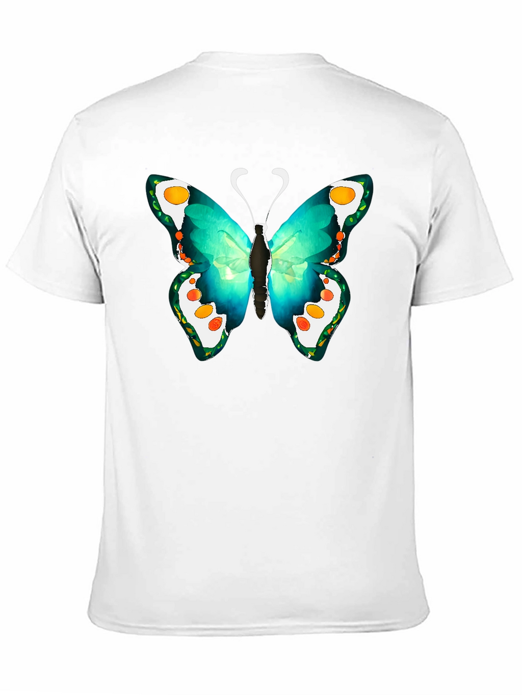 Butterfly Graphic Tee - Mens Black T-Shirt