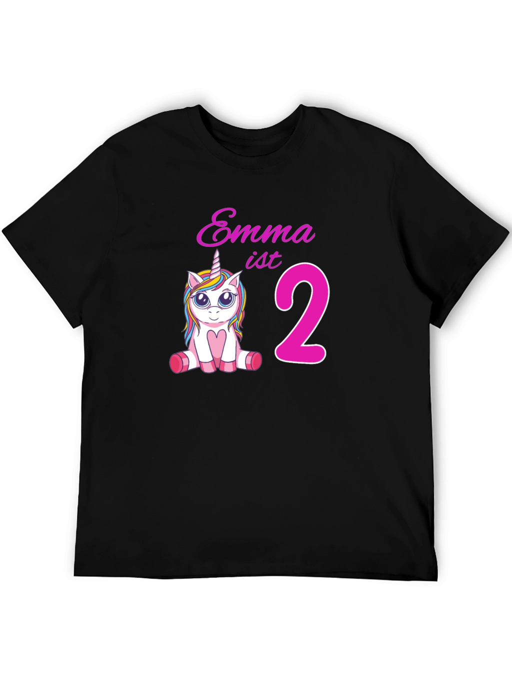 Emmas 2nd Birthday Unicorn T-Shirt