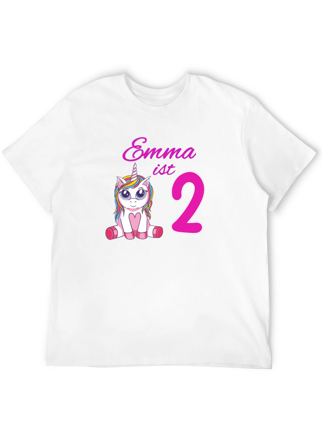 Emmas 2nd Birthday Unicorn T-Shirt